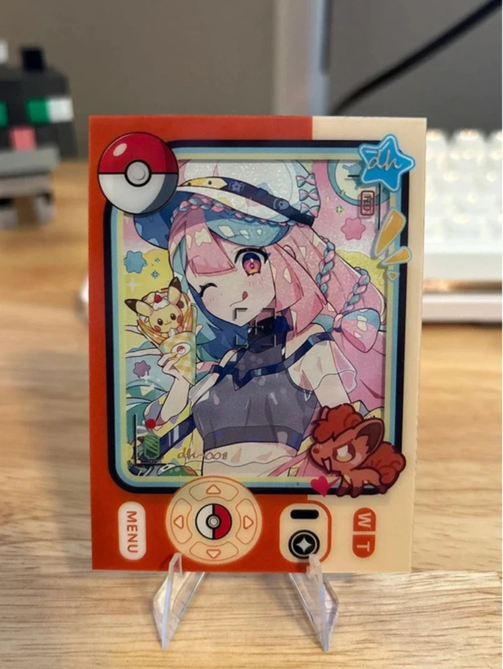 Pokemon Mengka HIT 1.0 - Serialized Iono Vulpix 051/699 Card - DH-008